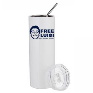 Free Luigi Mangione Deny Defend Depose Stainless Steel Tumbler