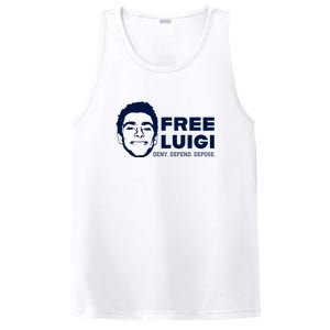 Free Luigi Mangione Deny Defend Depose PosiCharge Competitor Tank