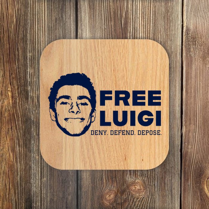 Free Luigi Mangione Deny Defend Depose Coaster