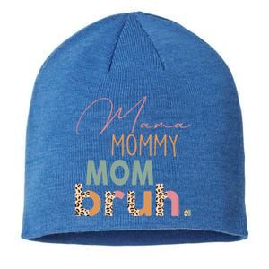 Funny Leopard Mama Mommy Mom Bruh Gift Mother's Day Great Gift Sustainable Beanie