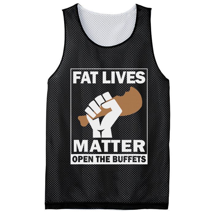 Fat Lives Matters Open The Buffets Funny Chubby Meat Lover Mesh Reversible Basketball Jersey Tank
