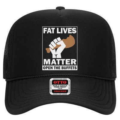 Fat Lives Matters Open The Buffets Funny Chubby Meat Lover Trucker Hat