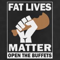 Fat Lives Matters Open The Buffets Funny Chubby Meat Lover Golf Towel