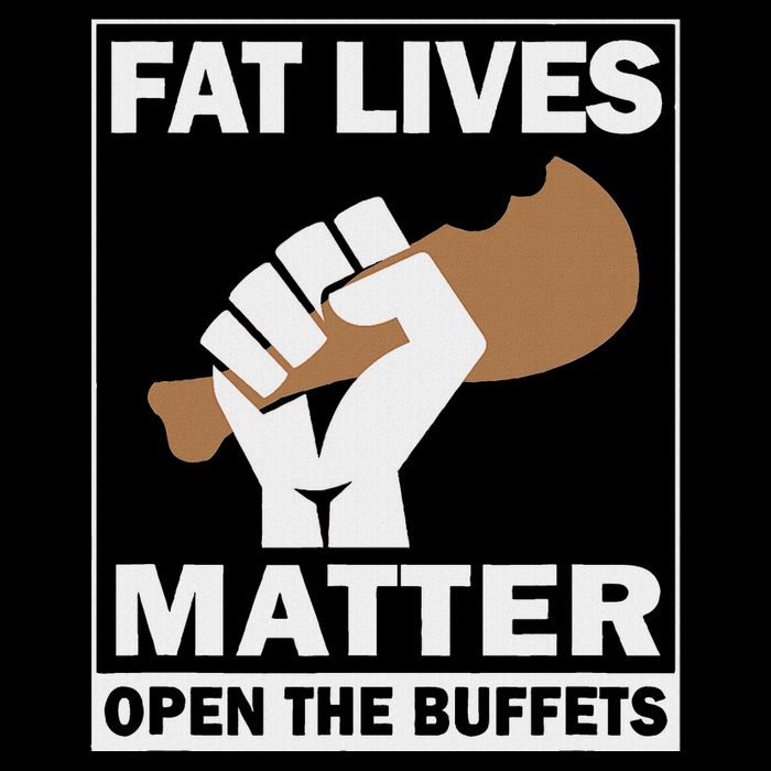 Fat Lives Matters Open The Buffets Funny Chubby Meat Lover Short Acrylic Beanie