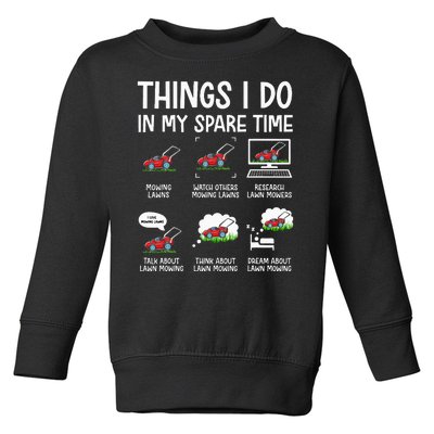 Funny Lawn Mower Clothes Gifts For Landscapers Gardener Toddler Sweatshirt