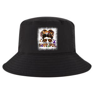 Funny Little Miss Bootiful Messy Bun Halloween Costume Gift Cool Comfort Performance Bucket Hat