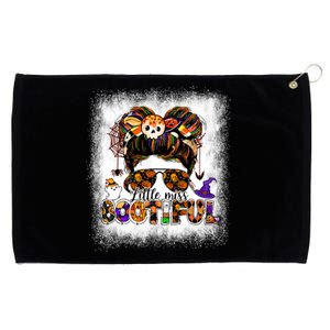 Funny Little Miss Bootiful Messy Bun Halloween Costume Gift Grommeted Golf Towel