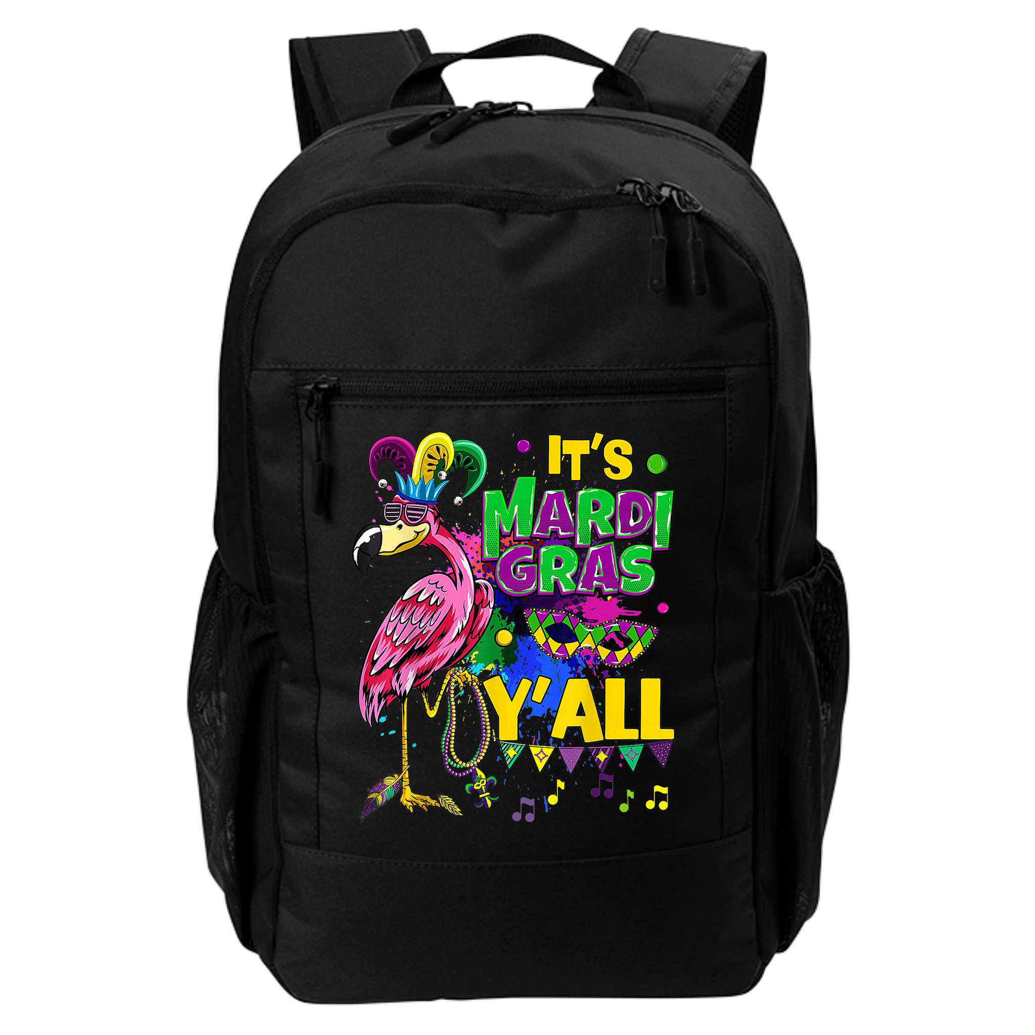 Flamingo Lover Mardi Gras Celebration New Orleans Louisiana Backpack
