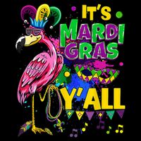 Flamingo Lover Mardi Gras Celebration New Orleans Louisiana Bucket Hat