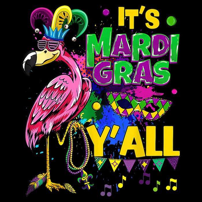 Flamingo Lover Mardi Gras Celebration New Orleans Louisiana Bucket Hat