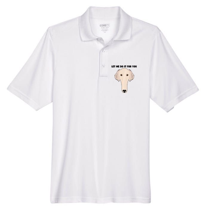 Funny Let Me Do It For You Borzoi Dog Funny Long Face Sneep Snorp Men's Origin Performance Pique Polo