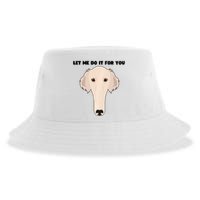 Funny Let Me Do It For You Borzoi Dog Funny Long Face Sneep Snorp Sustainable Bucket Hat