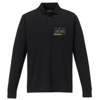 Funny Let Me Get My Shoes Performance Long Sleeve Polo