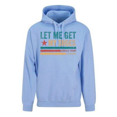 Funny Let Me Get My Shoes Unisex Surf Hoodie