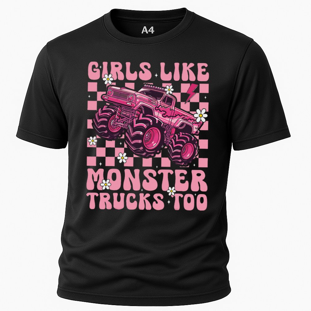 Funny Like Monster Trucks Too Monster Truck Cooling Performance Crew T-Shirt