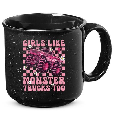 Funny Like Monster Trucks Too Monster Truck 15oz Campfire Ceramic Mug