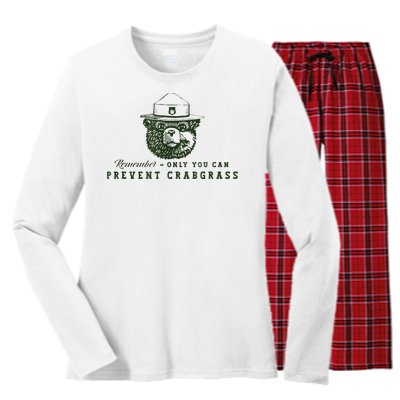 Funny Lawn Mowing Golf For Dad Or Mom Gift Women's Long Sleeve Flannel Pajama Set 