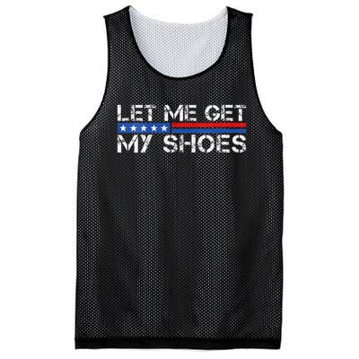 Funny Let Me Get My Shoes Mesh Reversible Basketball Jersey Tank