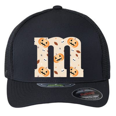 Funny Letter M Groups Halloween Team Costume Flexfit Unipanel Trucker Cap