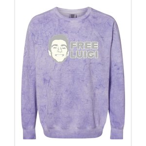 Free Luigi Mangione Release My Dude Colorblast Crewneck Sweatshirt