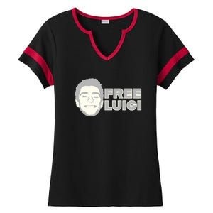 Free Luigi Mangione Release My Dude Ladies Halftime Notch Neck Tee