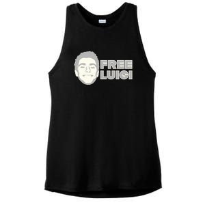 Free Luigi Mangione Release My Dude Ladies PosiCharge Tri-Blend Wicking Tank