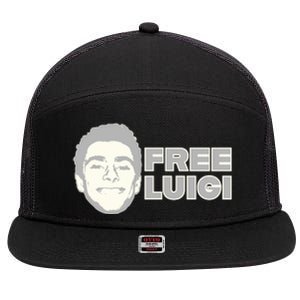 Free Luigi Mangione Release My Dude 7 Panel Mesh Trucker Snapback Hat