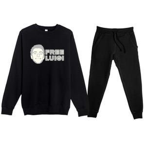 Free Luigi Mangione Release My Dude Premium Crewneck Sweatsuit Set