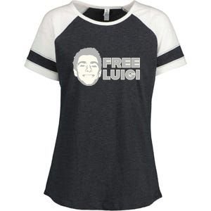 Free Luigi Mangione Release My Dude Enza Ladies Jersey Colorblock Tee