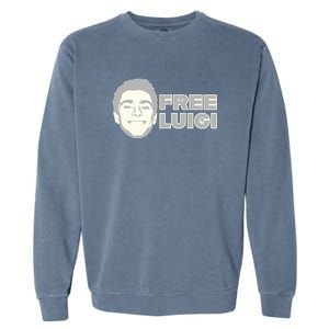 Free Luigi Mangione Release My Dude Garment-Dyed Sweatshirt