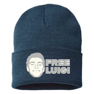 Free Luigi Mangione Release My Dude Sustainable Knit Beanie