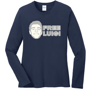 Free Luigi Mangione Release My Dude Ladies Long Sleeve Shirt