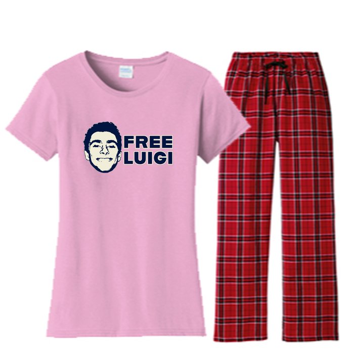 Free Luigi Mangione Release My Dude Women's Flannel Pajama Set