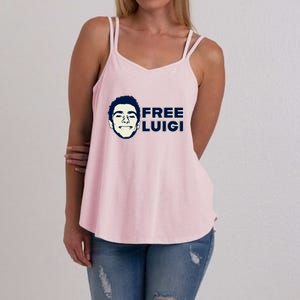 Free Luigi Mangione Release My Dude Women's Strappy Tank