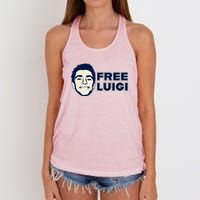 Free Luigi Mangione Release My Dude Women's Knotted Racerback Tank