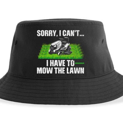 Funny Lawn Mowing For Men Women Lawn Mower Mow Mowing Sustainable Bucket Hat