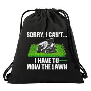 Funny Lawn Mowing For Men Women Lawn Mower Mow Mowing Drawstring Bag