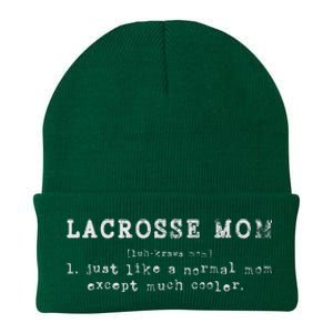 Funny Lacrosse Mom Lax Retro Definition Knit Cap Winter Beanie