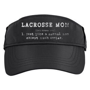 Funny Lacrosse Mom Lax Retro Definition Adult Drive Performance Visor