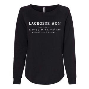 Funny Lacrosse Mom Lax Retro Definition Womens California Wash Sweatshirt