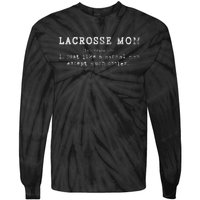 Funny Lacrosse Mom Lax Retro Definition Tie-Dye Long Sleeve Shirt