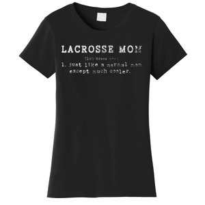 Funny Lacrosse Mom Lax Retro Definition Women's T-Shirt