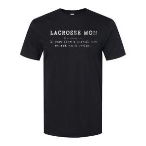 Funny Lacrosse Mom Lax Retro Definition Softstyle CVC T-Shirt