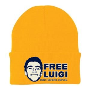 Free Luigi Mangione — Deny Defend Depose Knit Cap Winter Beanie