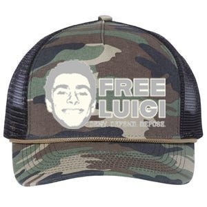 Free Luigi Mangione — Deny Defend Depose Retro Rope Trucker Hat Cap