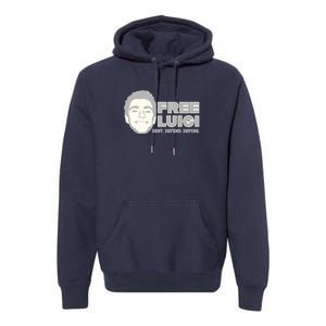 Free Luigi Mangione — Deny Defend Depose Premium Hoodie