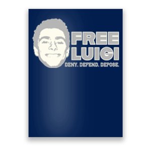 Free Luigi Mangione — Deny Defend Depose Poster