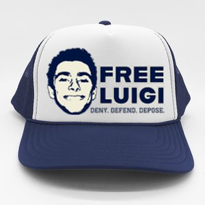 Free Luigi Mangione — Deny Defend Depose Trucker Hat