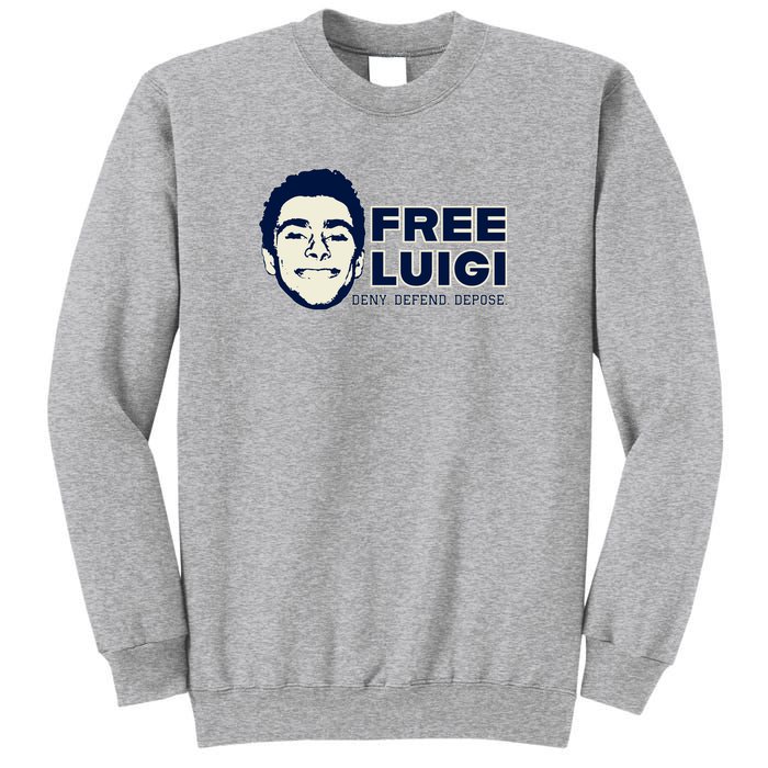 Free Luigi Mangione — Deny Defend Depose Sweatshirt