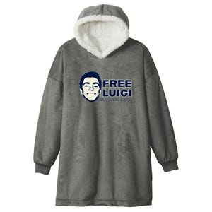 Free Luigi Mangione — Deny Defend Depose Hooded Wearable Blanket